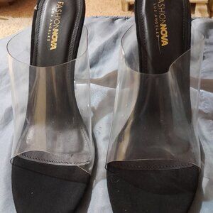 Glass  Heeled Sandal